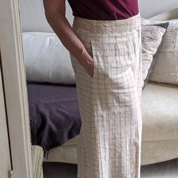 Anthro| Elevenses Wide Leg Cropped Pants 6 - Picture 5 of 7